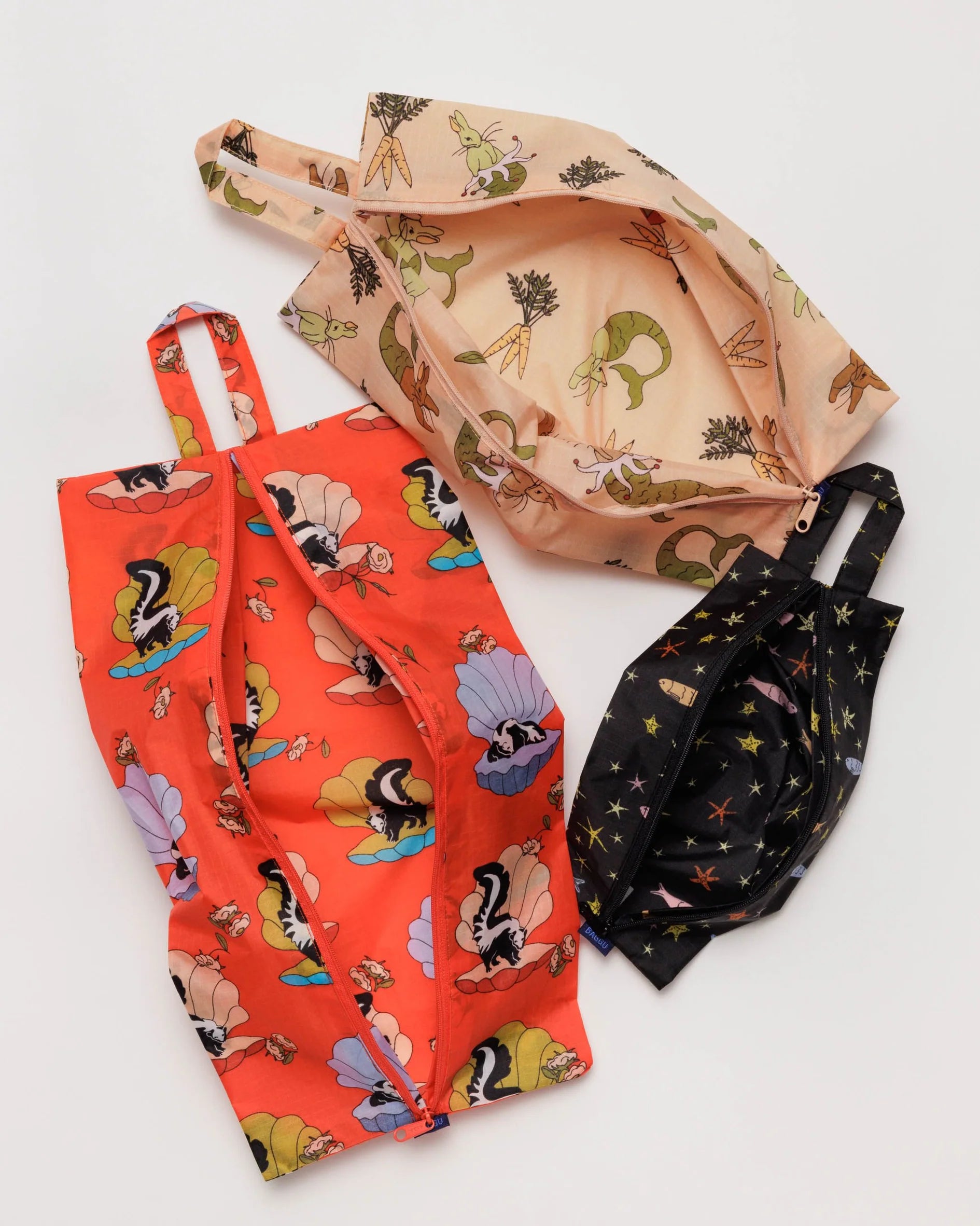 Baggu 3D Zip Set - Sea Animals