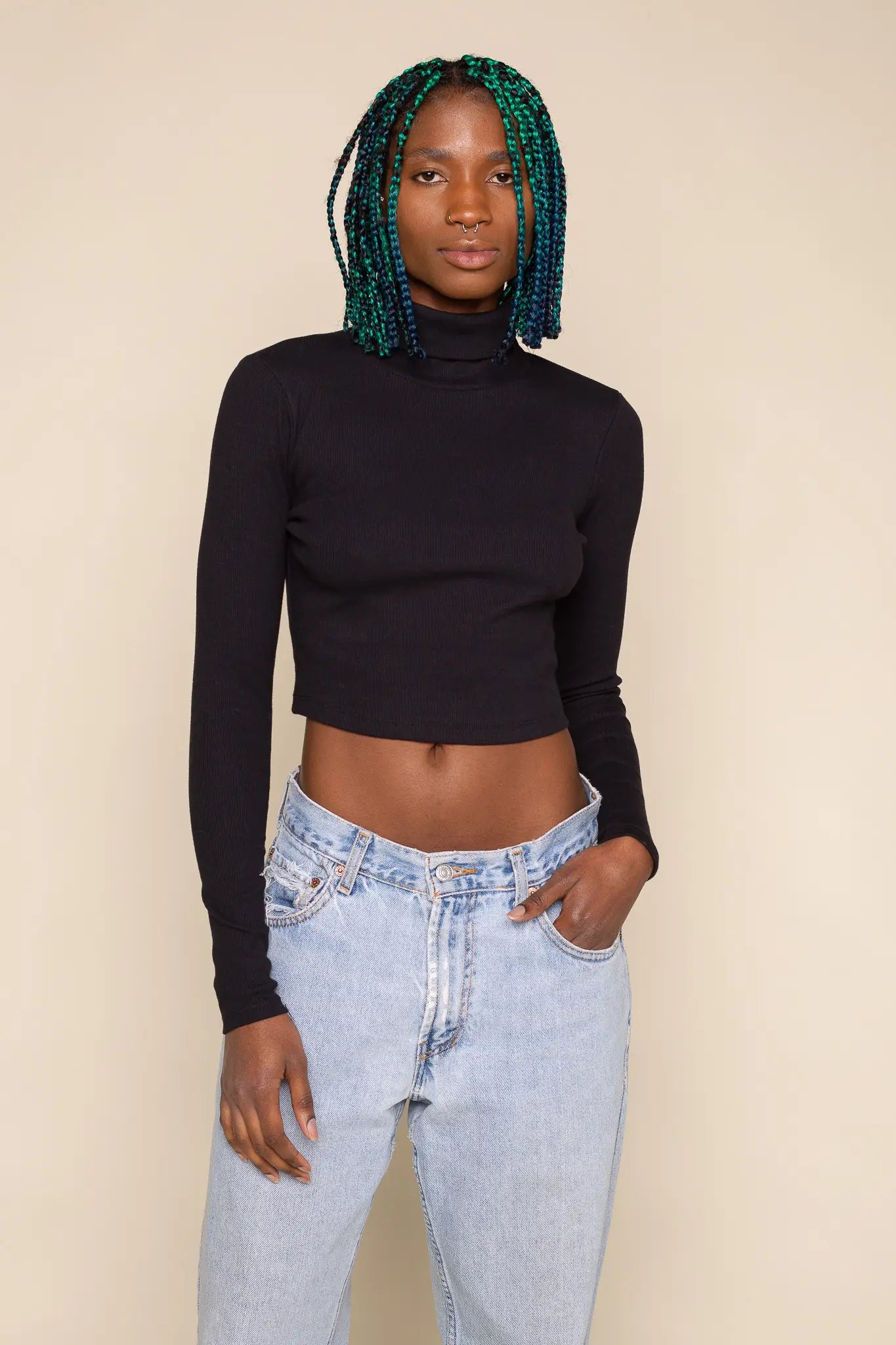 Charlee Crop Turtleneck