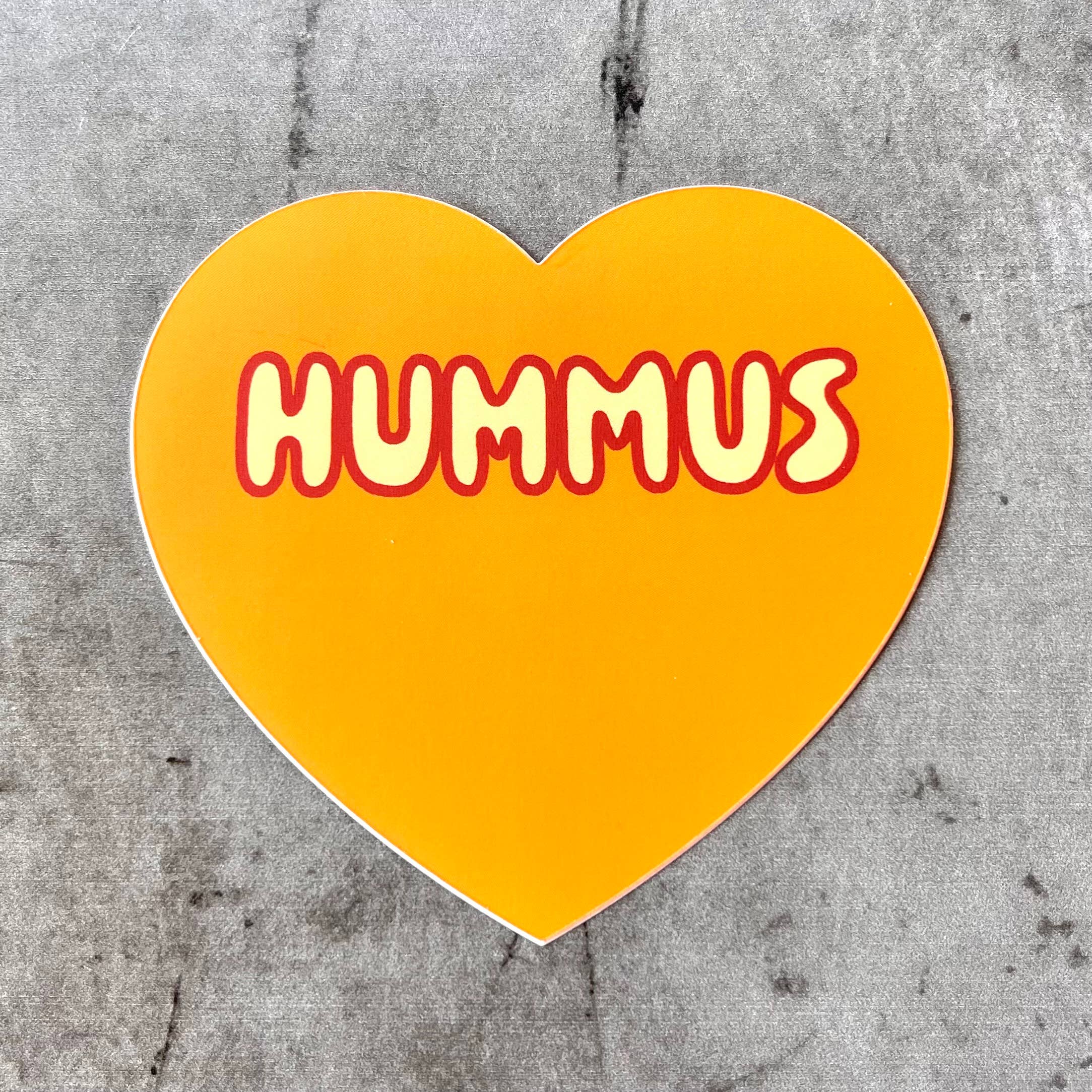 Hummus Heart Sticker