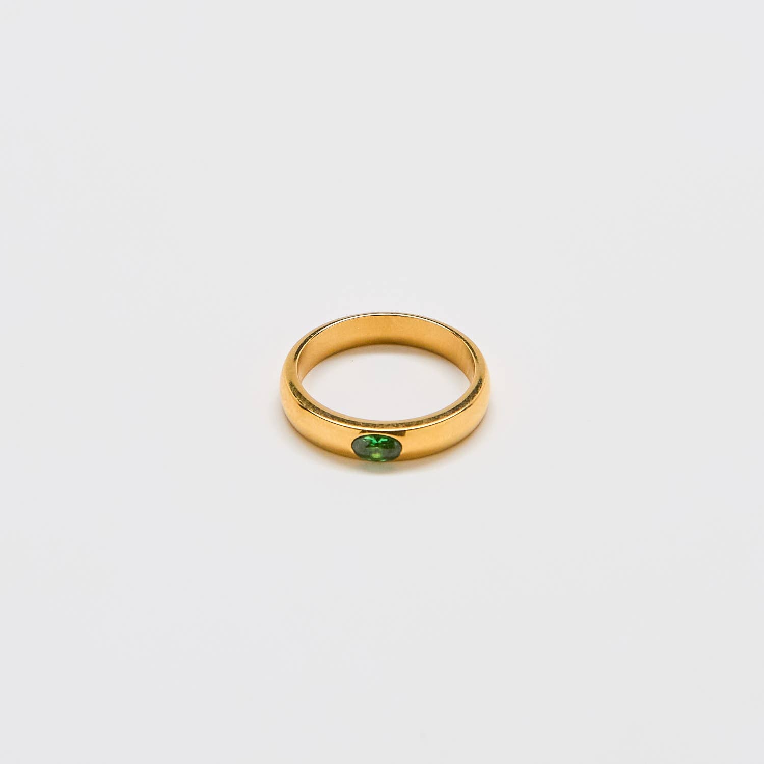 Green Pave Ring