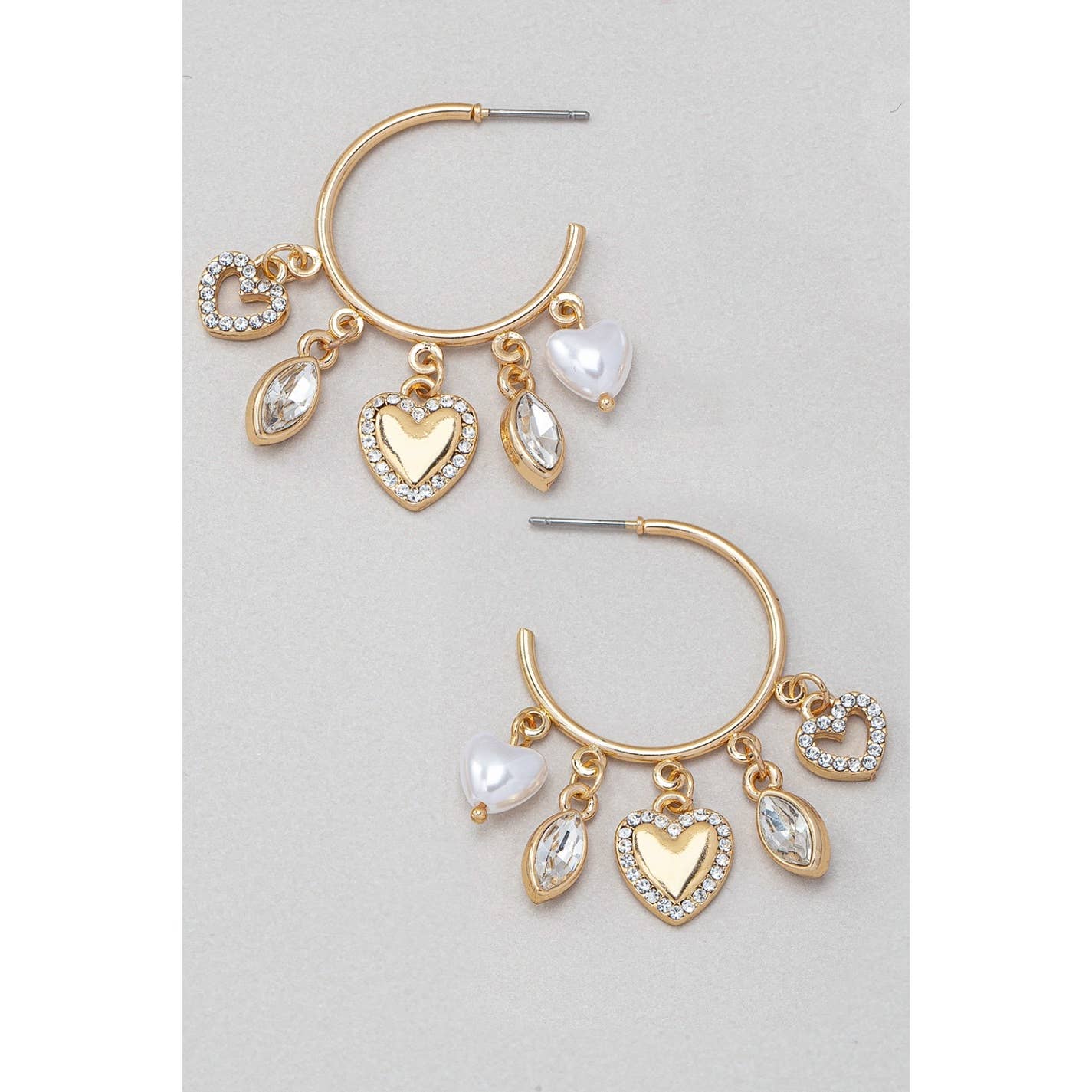 Charm Hoop Earrings