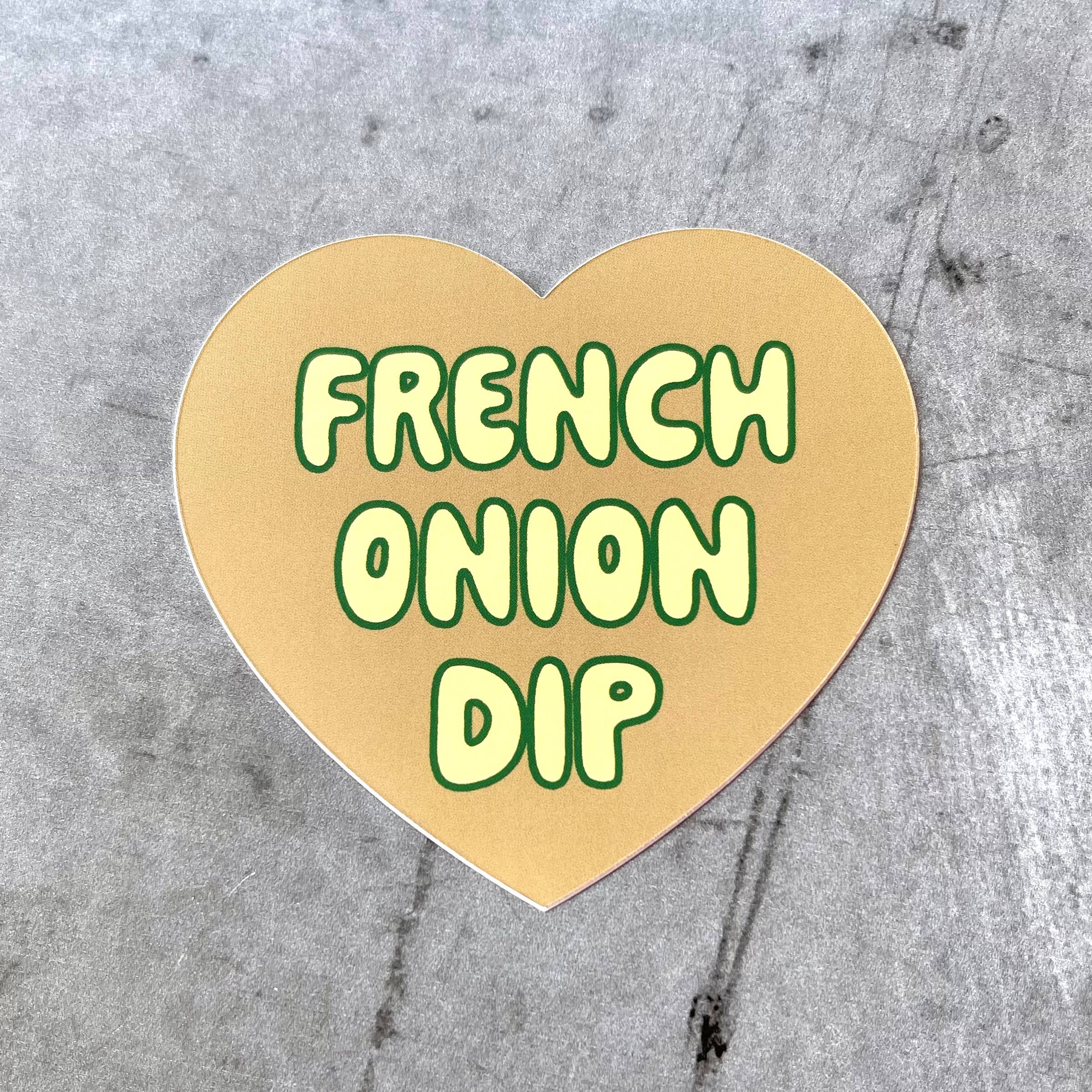 French Onion Dip Heart Sticker