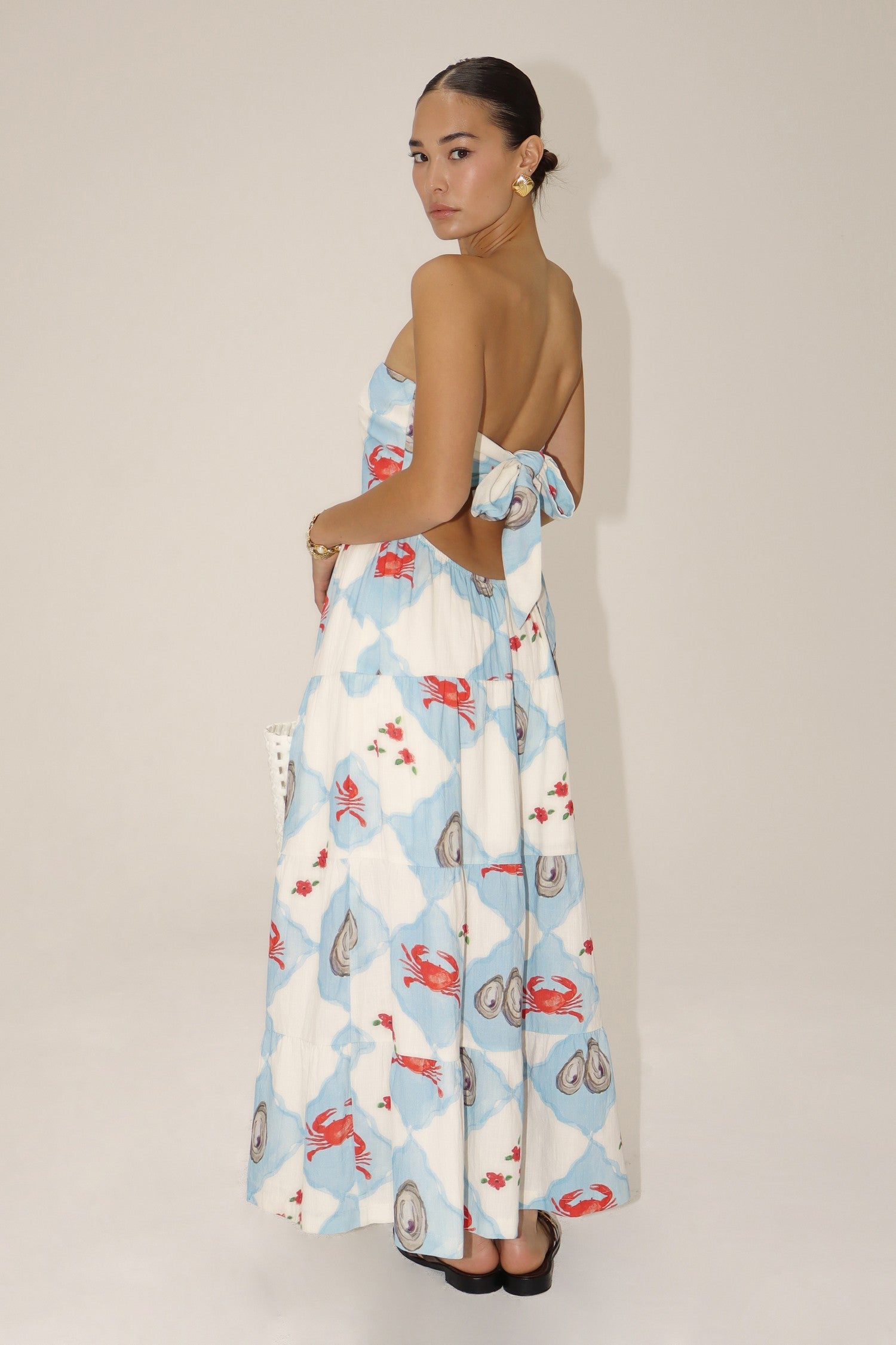 Coastal Charm Strapless Dress