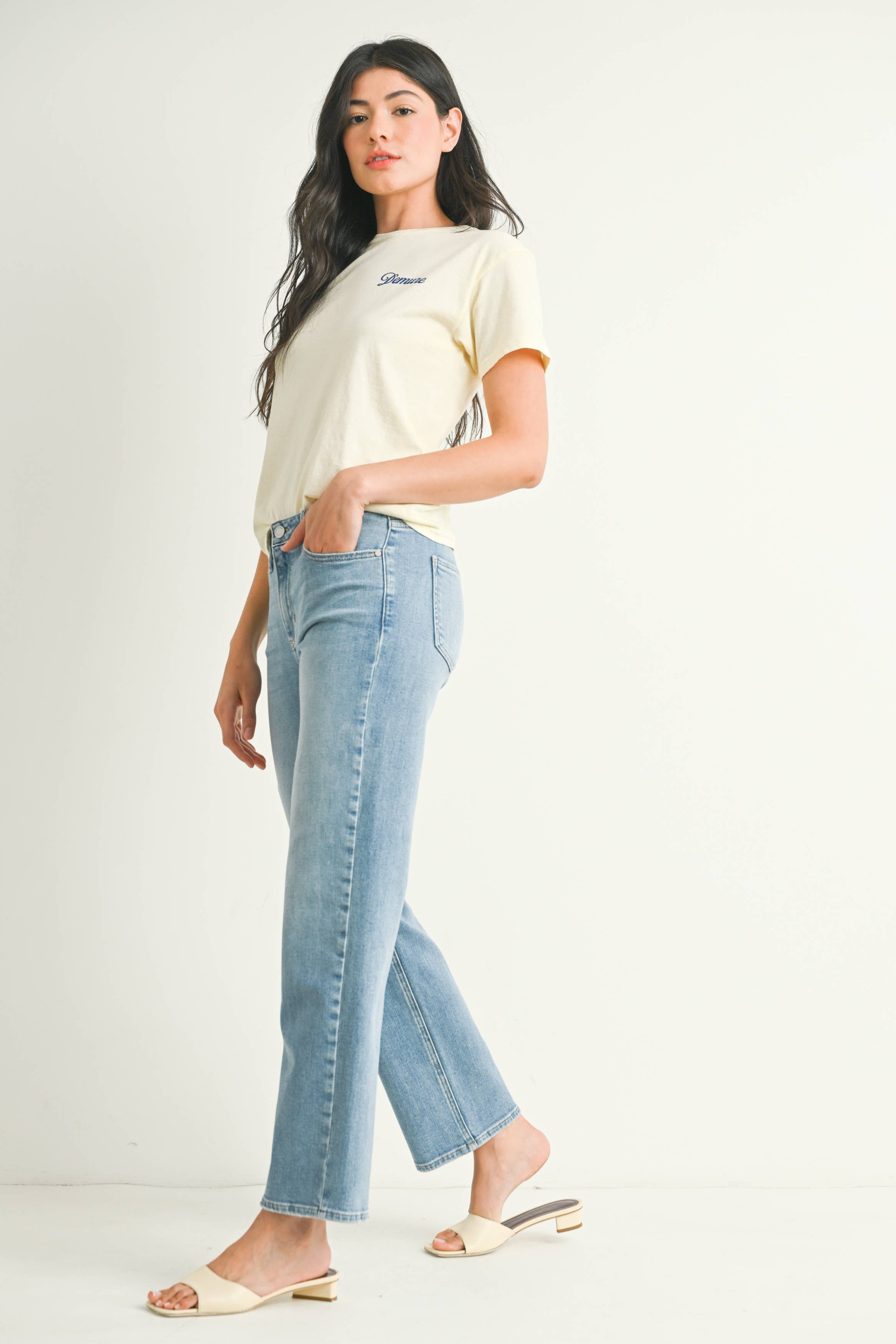 Stretchy Straight Jeans