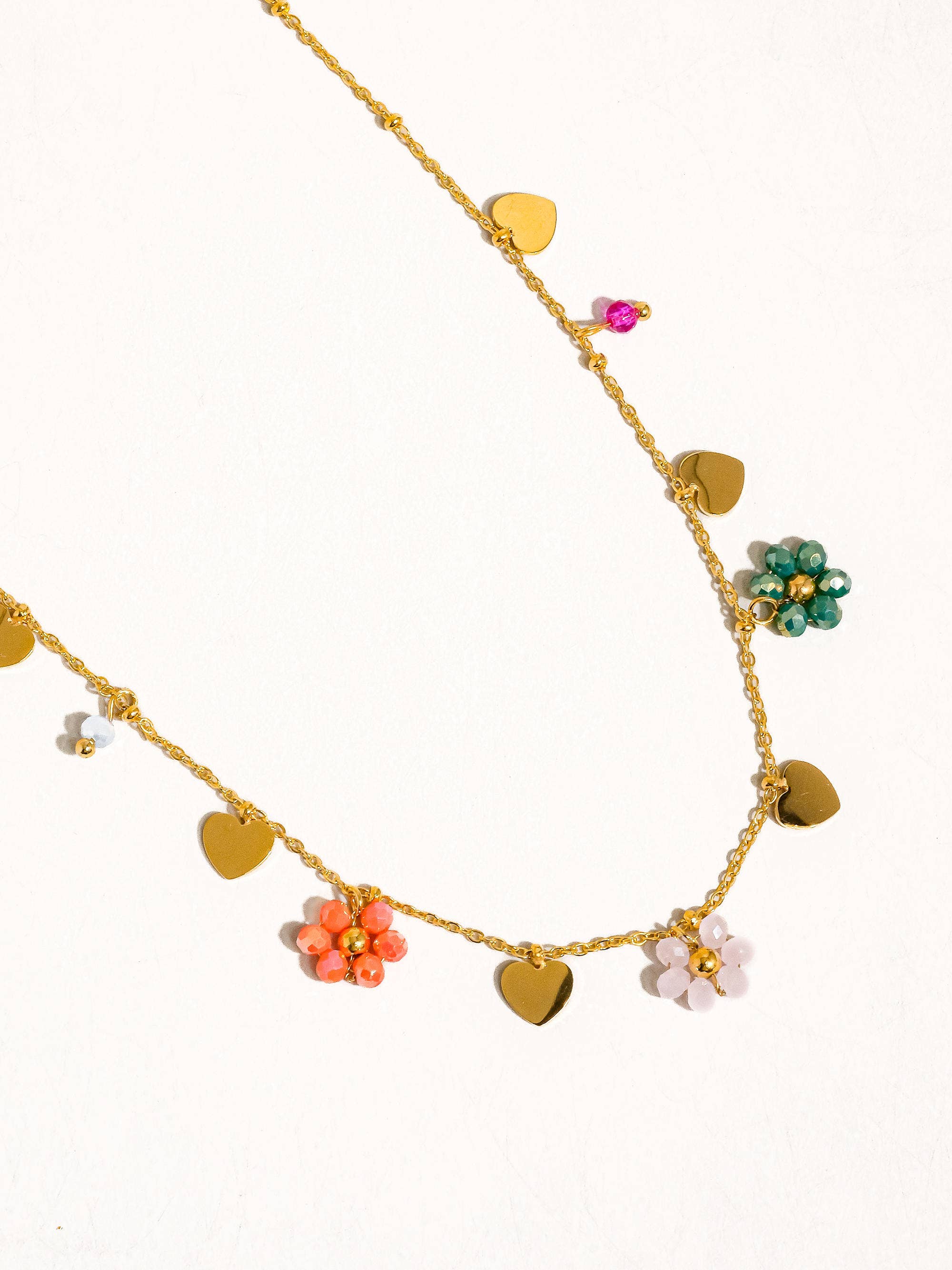 Melvin Flower & Hearts Necklace