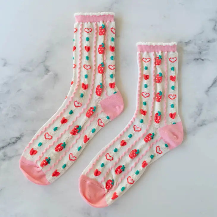 Strawberry Garden Socks - Proper