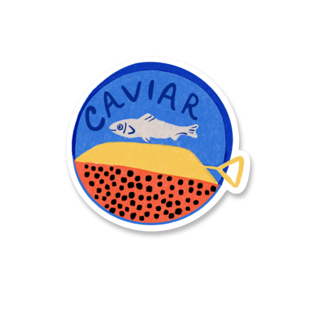 Caviar Vinyl Sticker