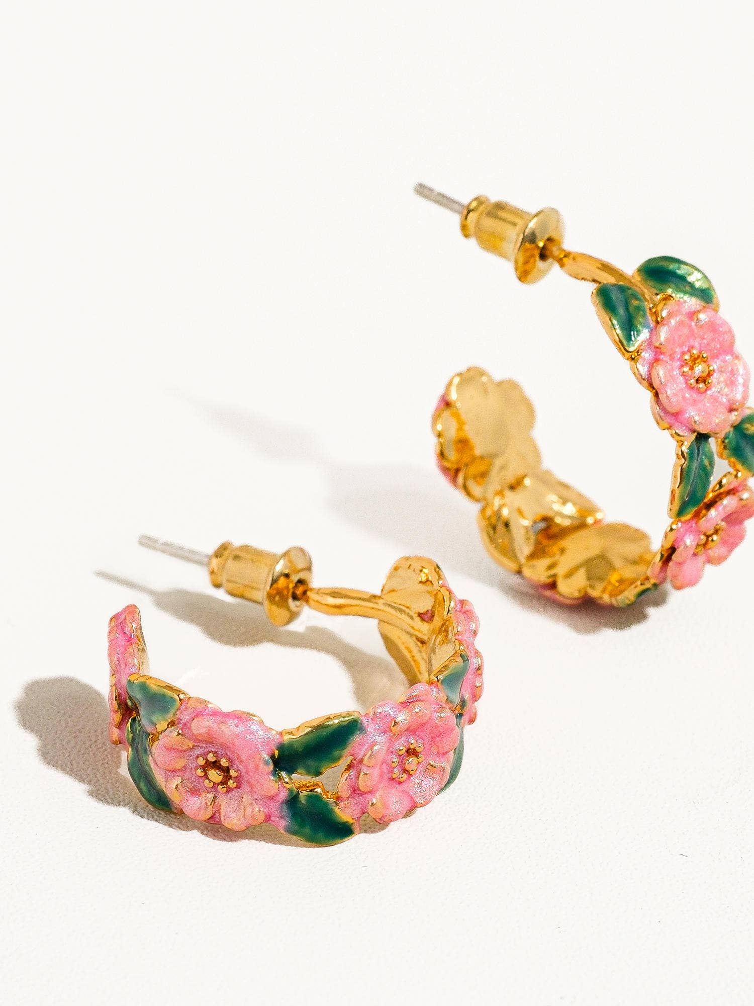 Jocelyn Floral Hoop Earring