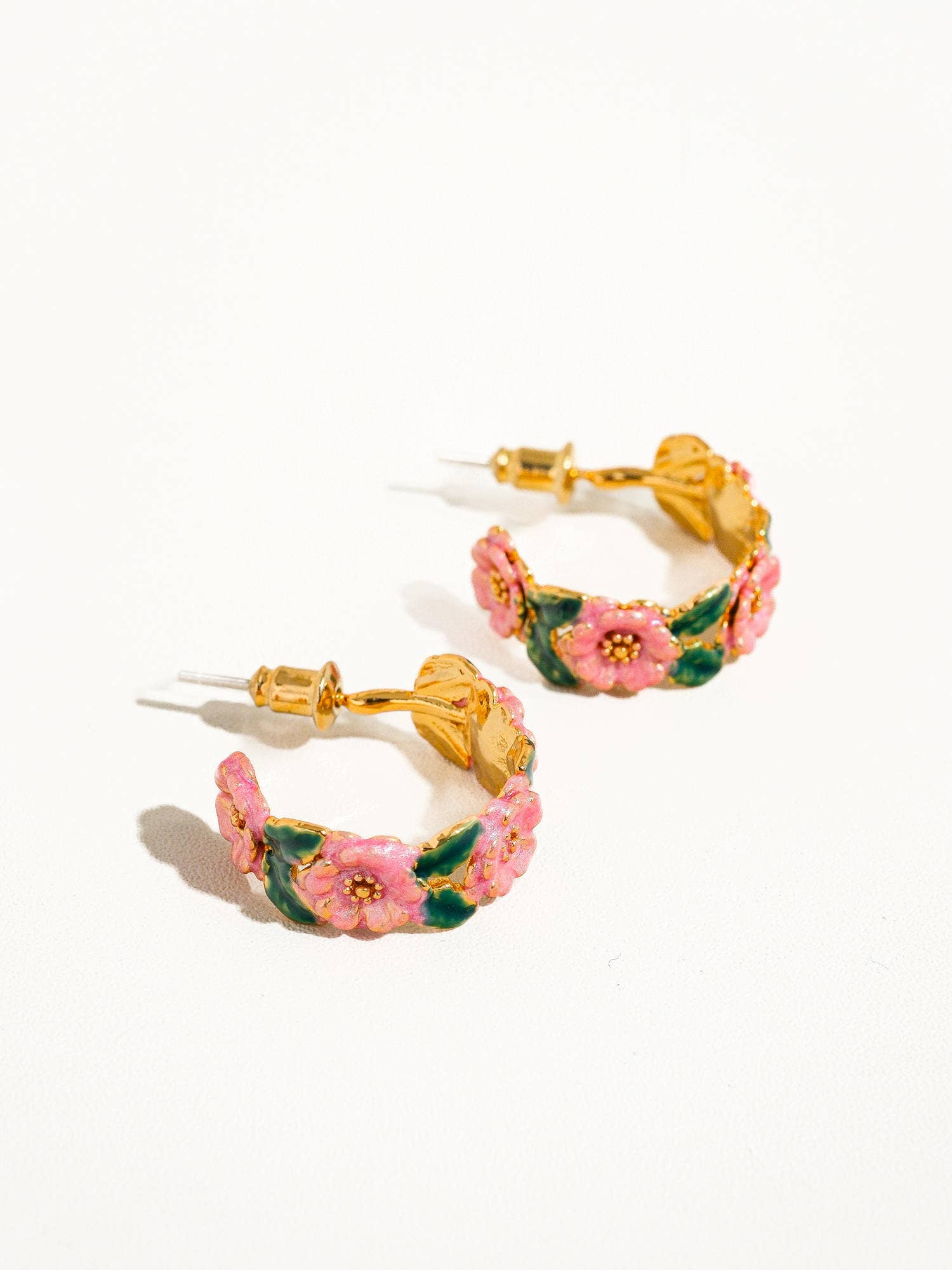 Jocelyn Floral Hoop Earring