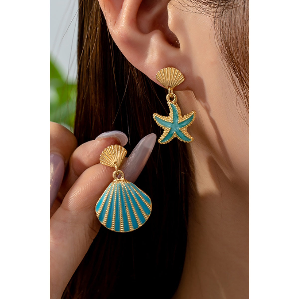 Mismatch Sea Shell Earrings