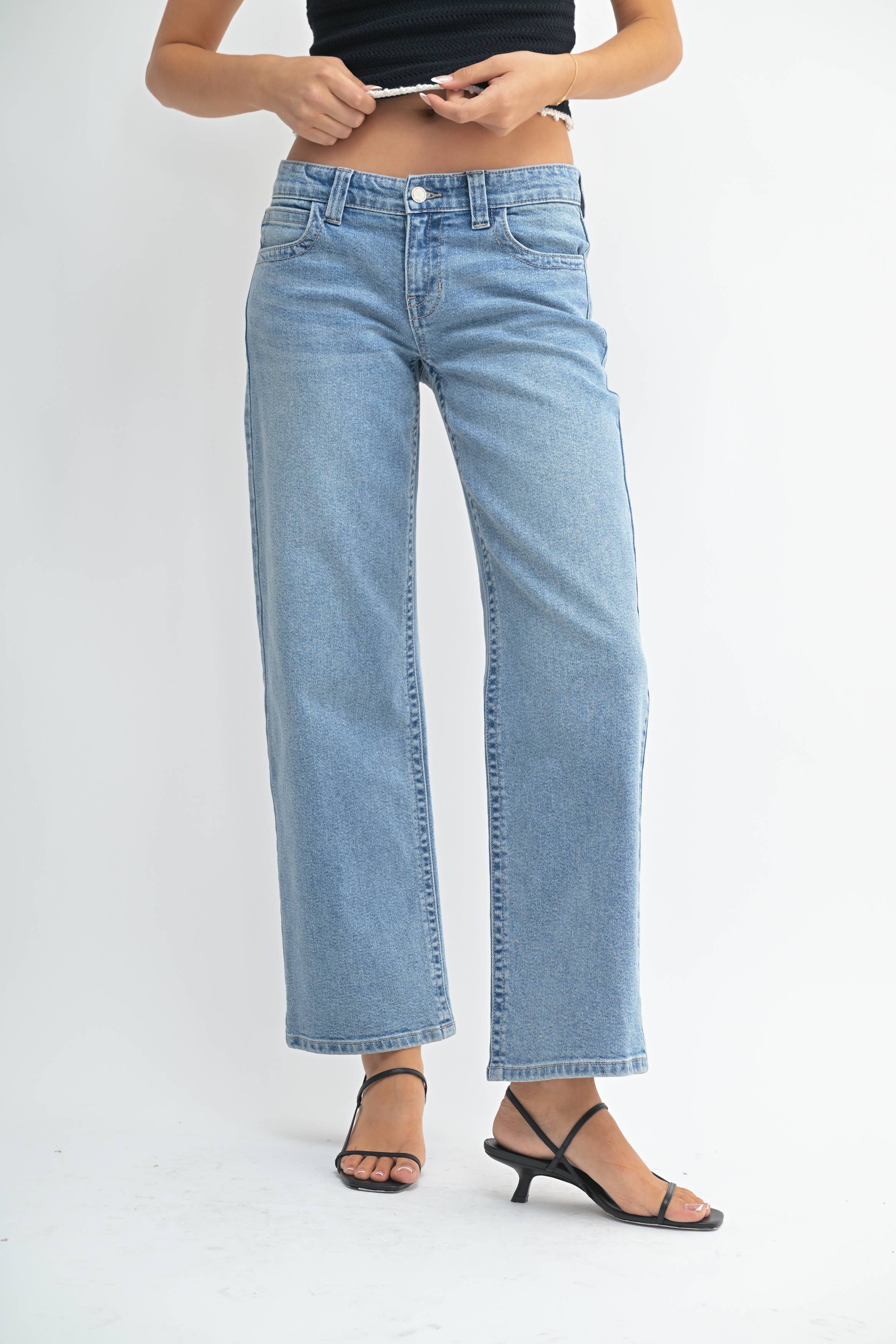 Low Rider Baggy Straight Jeans