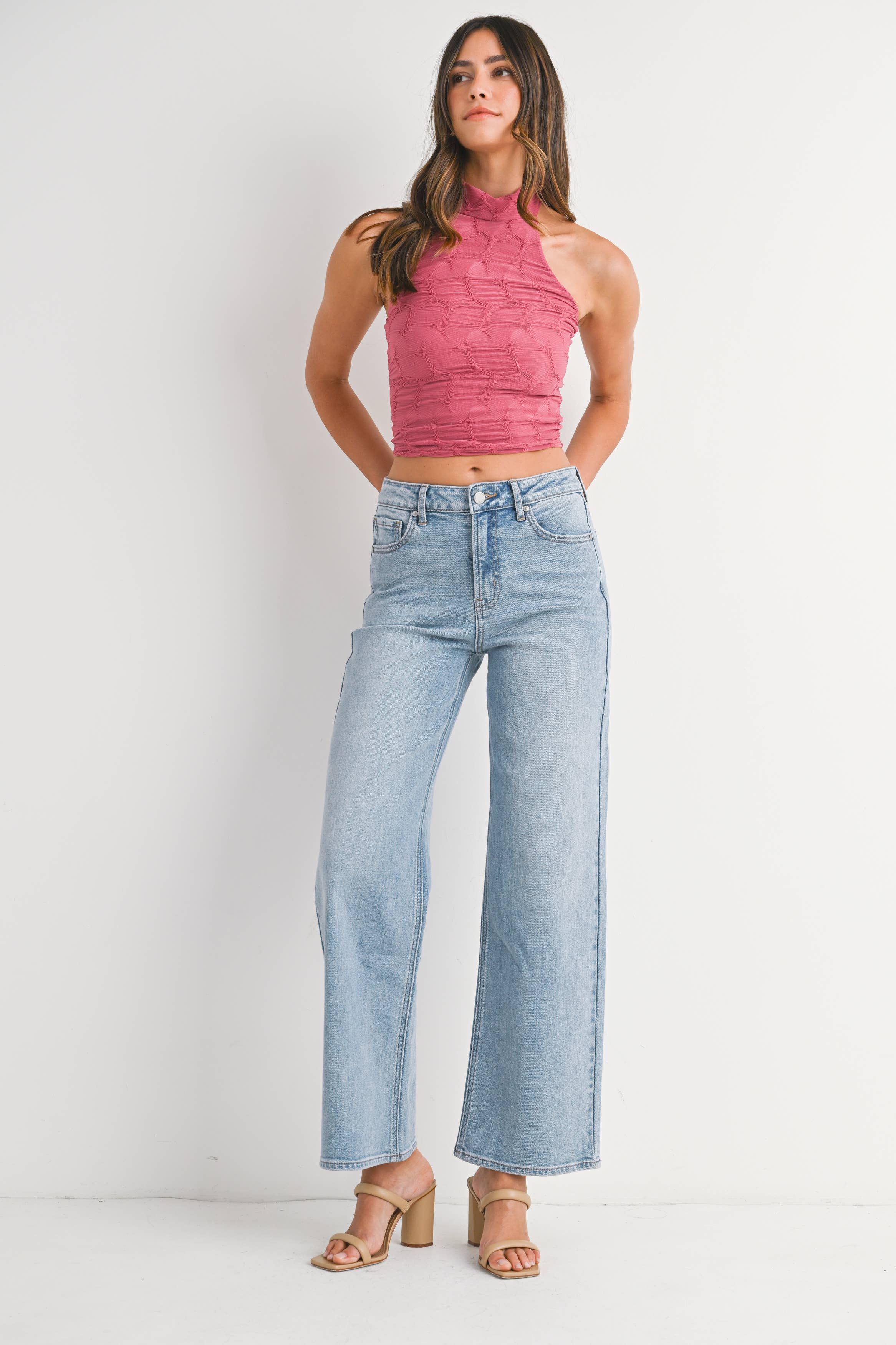 High Rise Straight Jeans