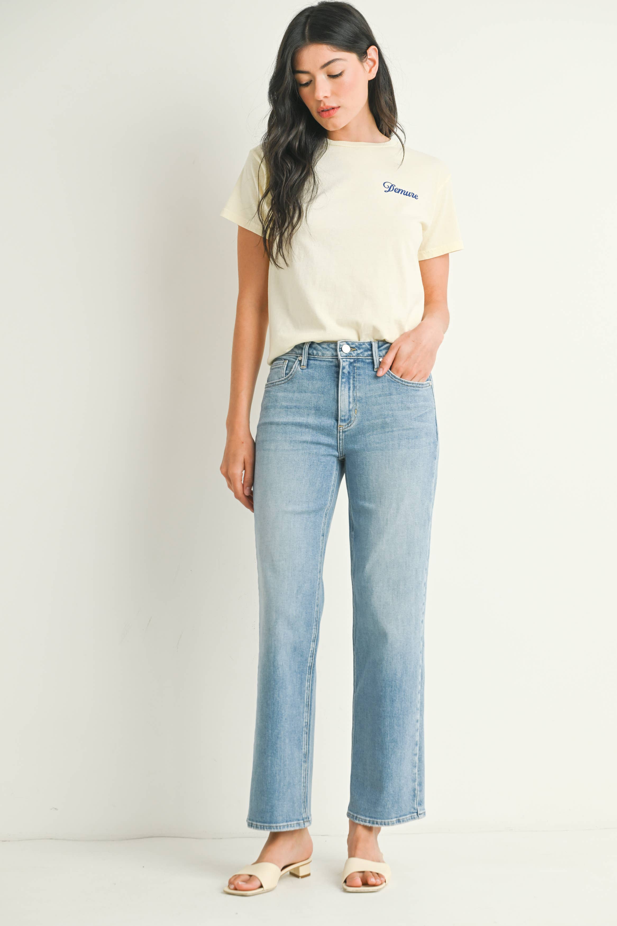 Stretchy Straight Jeans