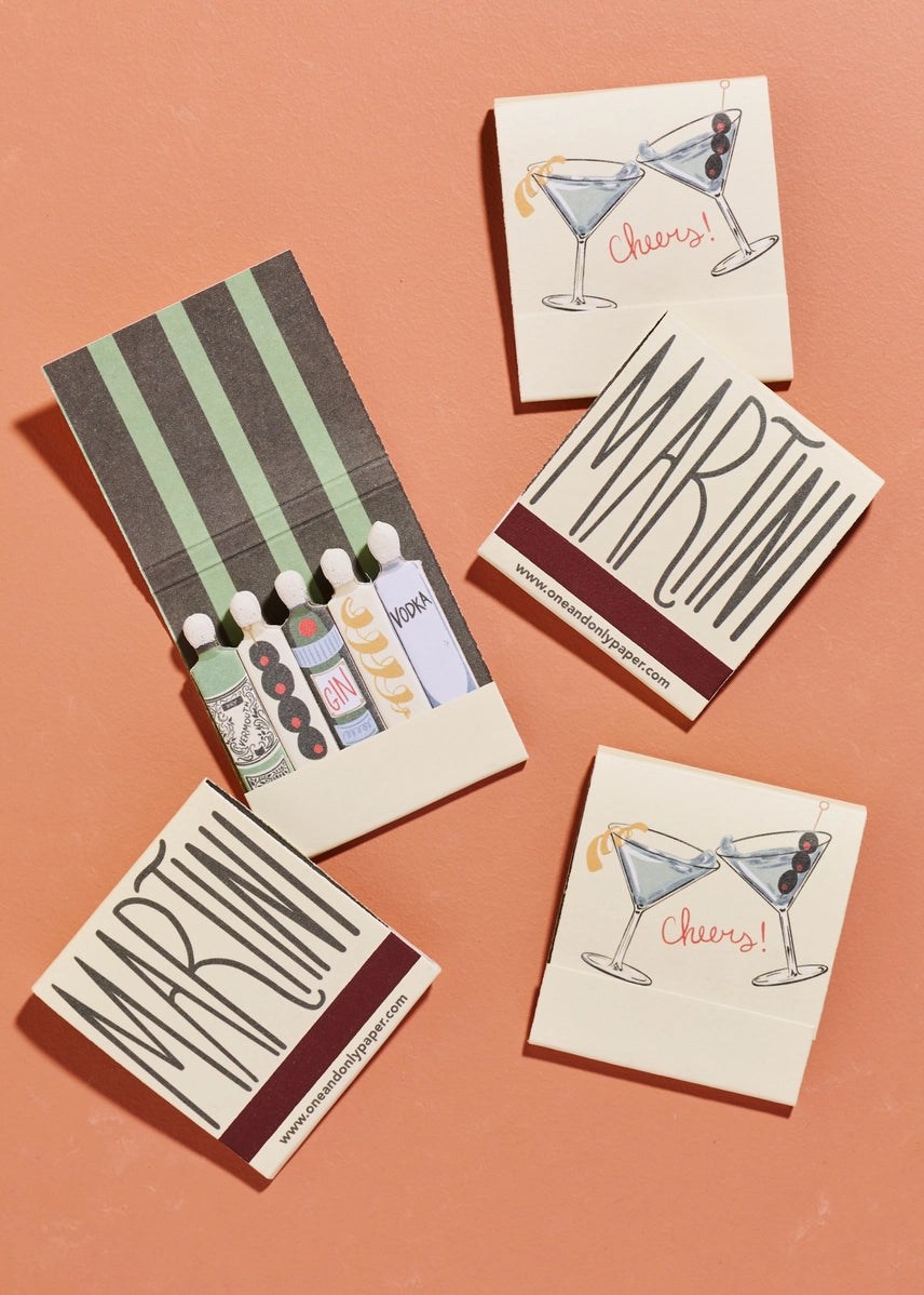 Martini Printed 10 Stem Matchbooks