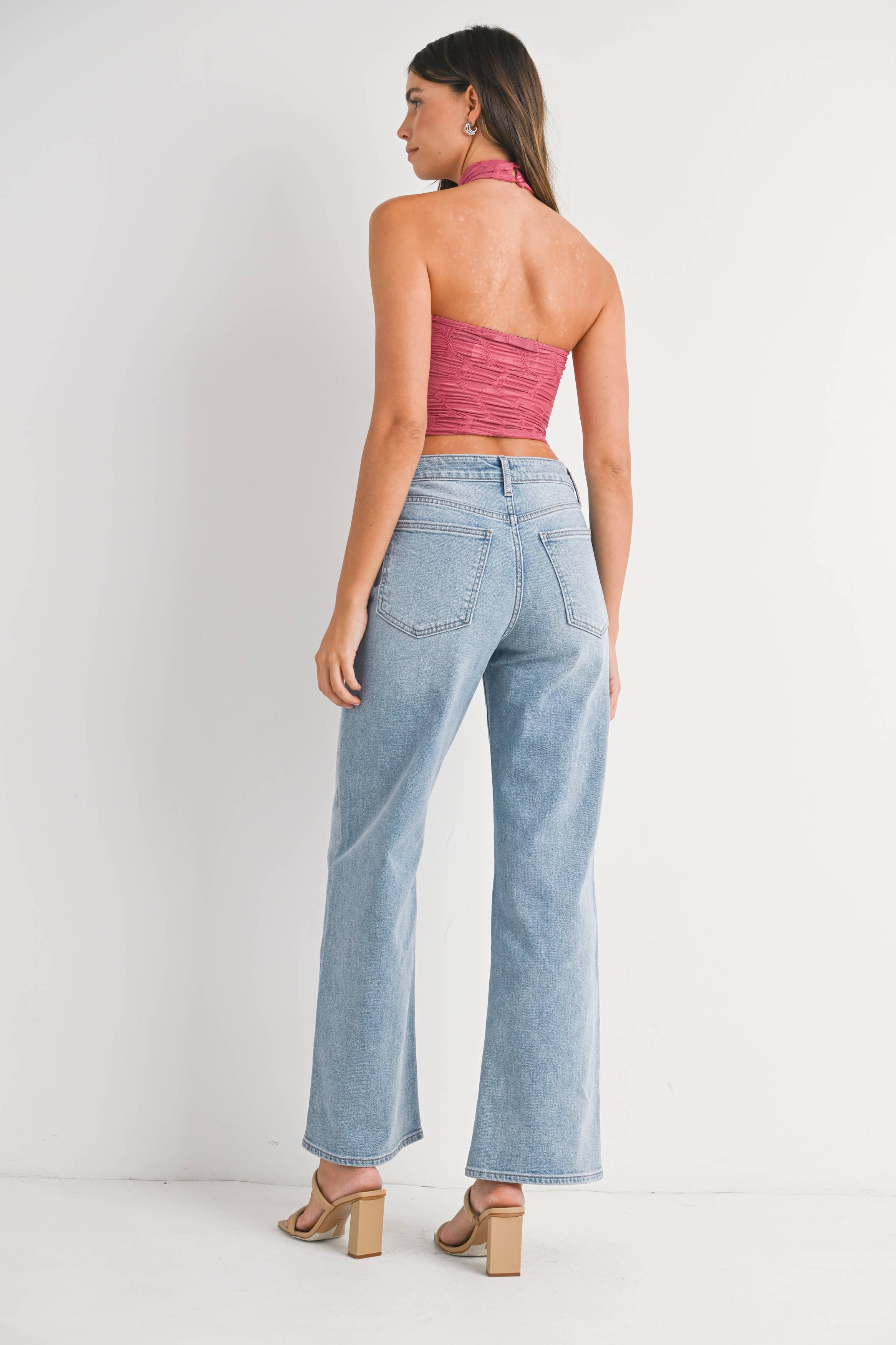 High Rise Straight Jeans