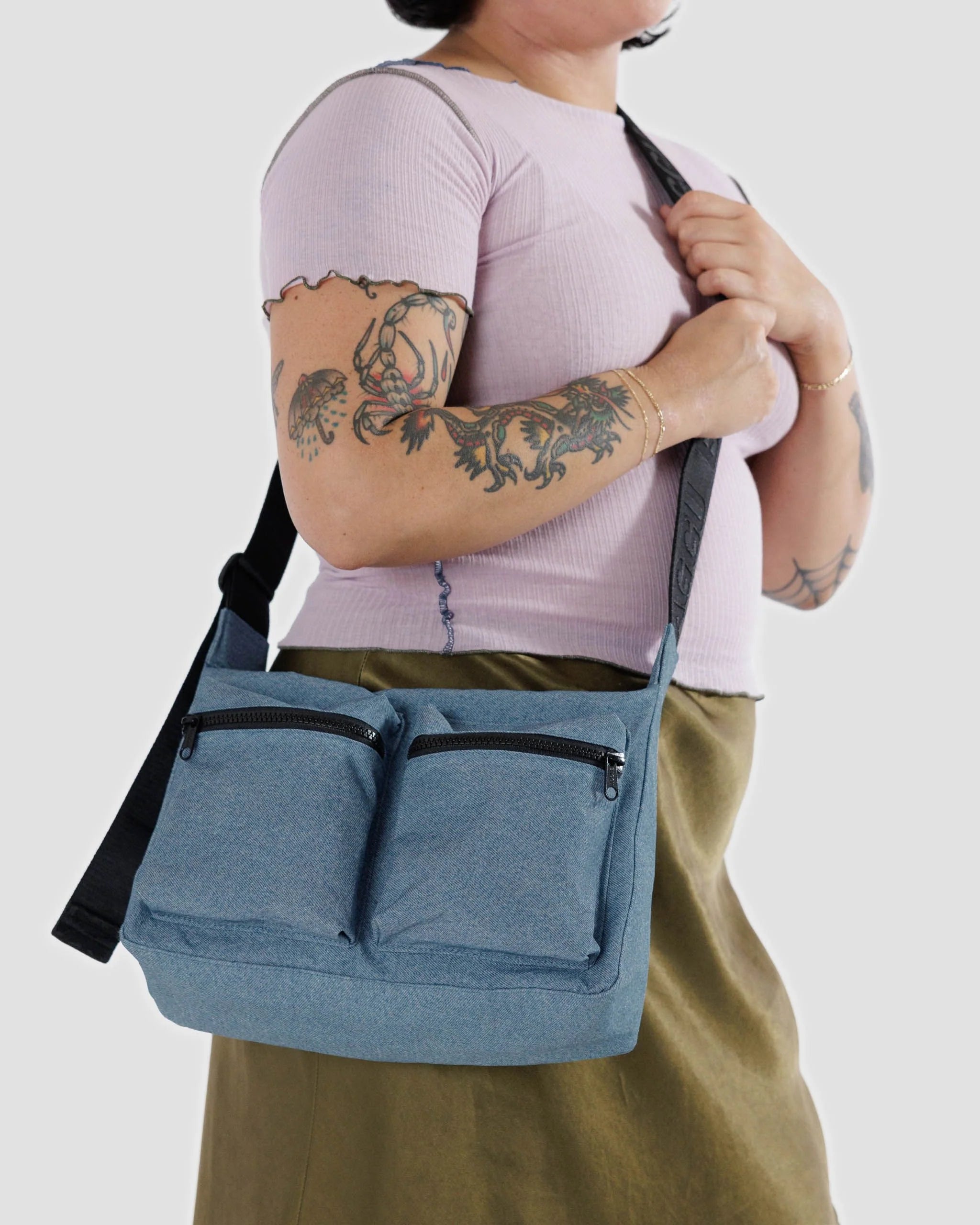 Baggu Medium Cargo Crossbody - Digital Denim - Proper