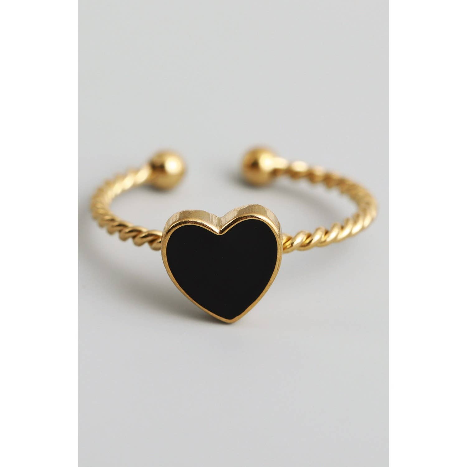 Enamel Heart Ring