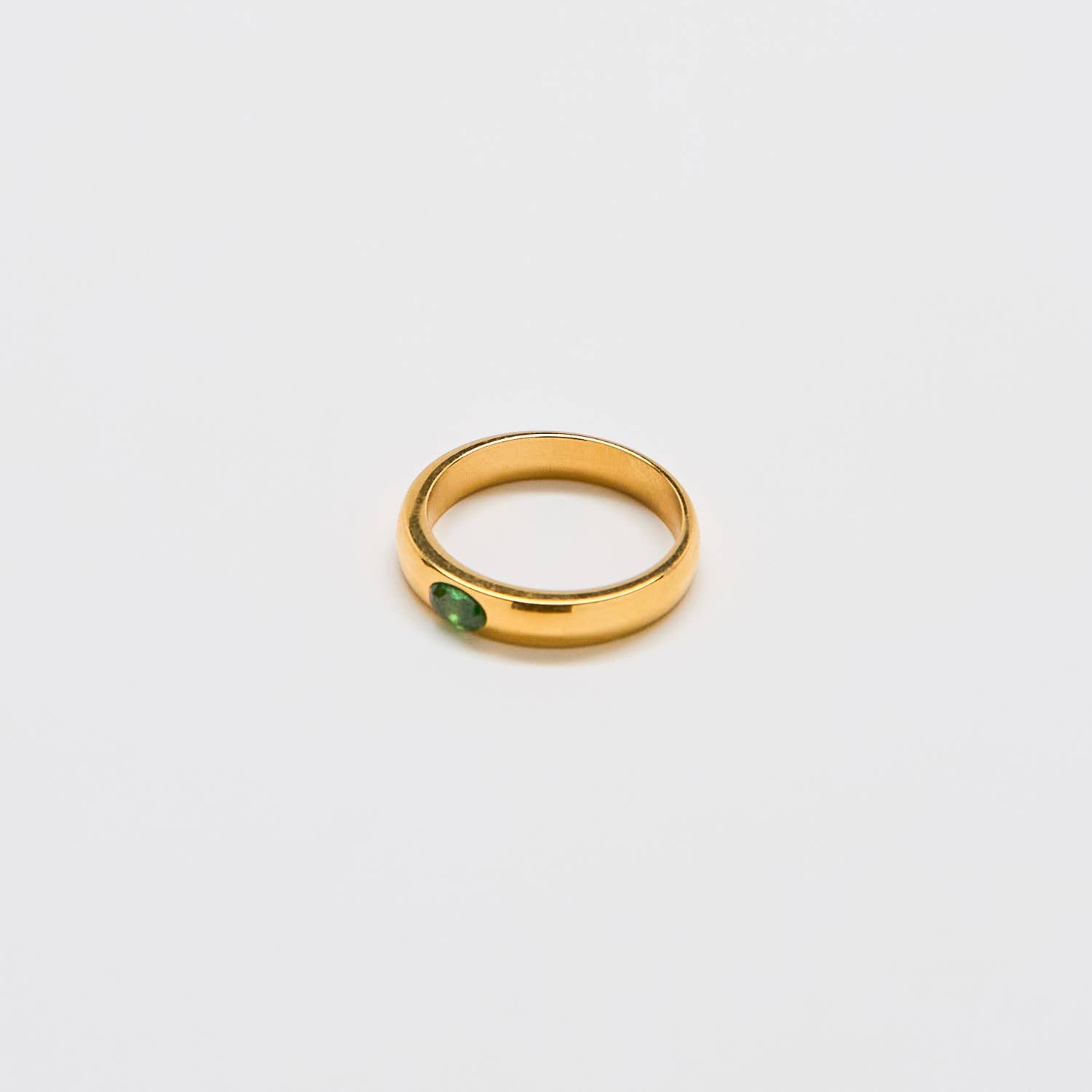 Green Pave Ring