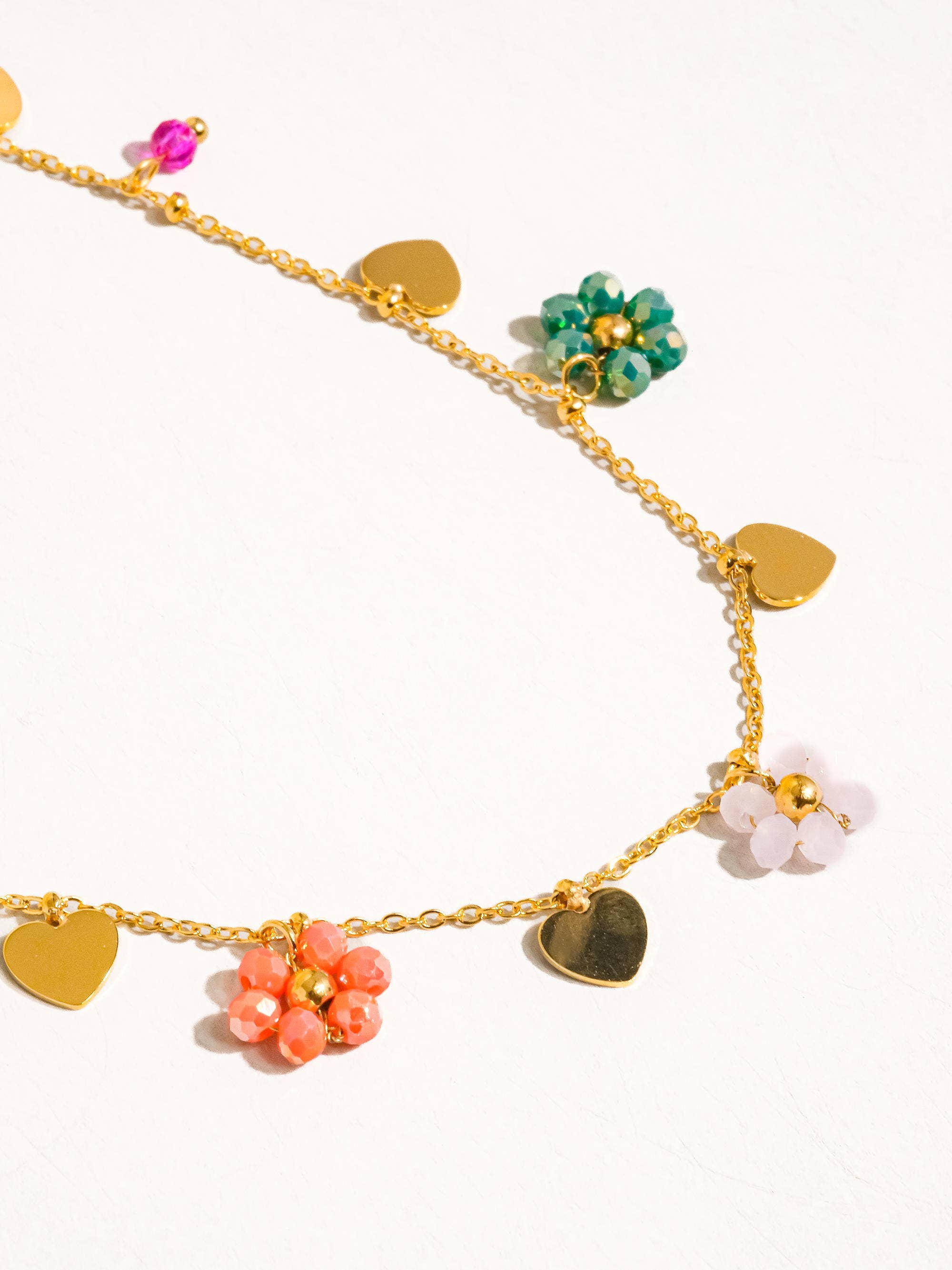 Melvin Flower & Hearts Necklace