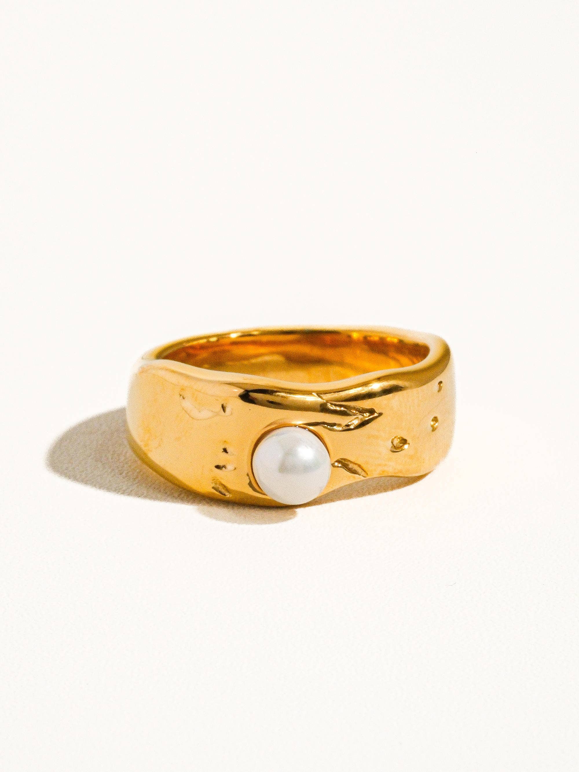 Pave Pearl Band Ring