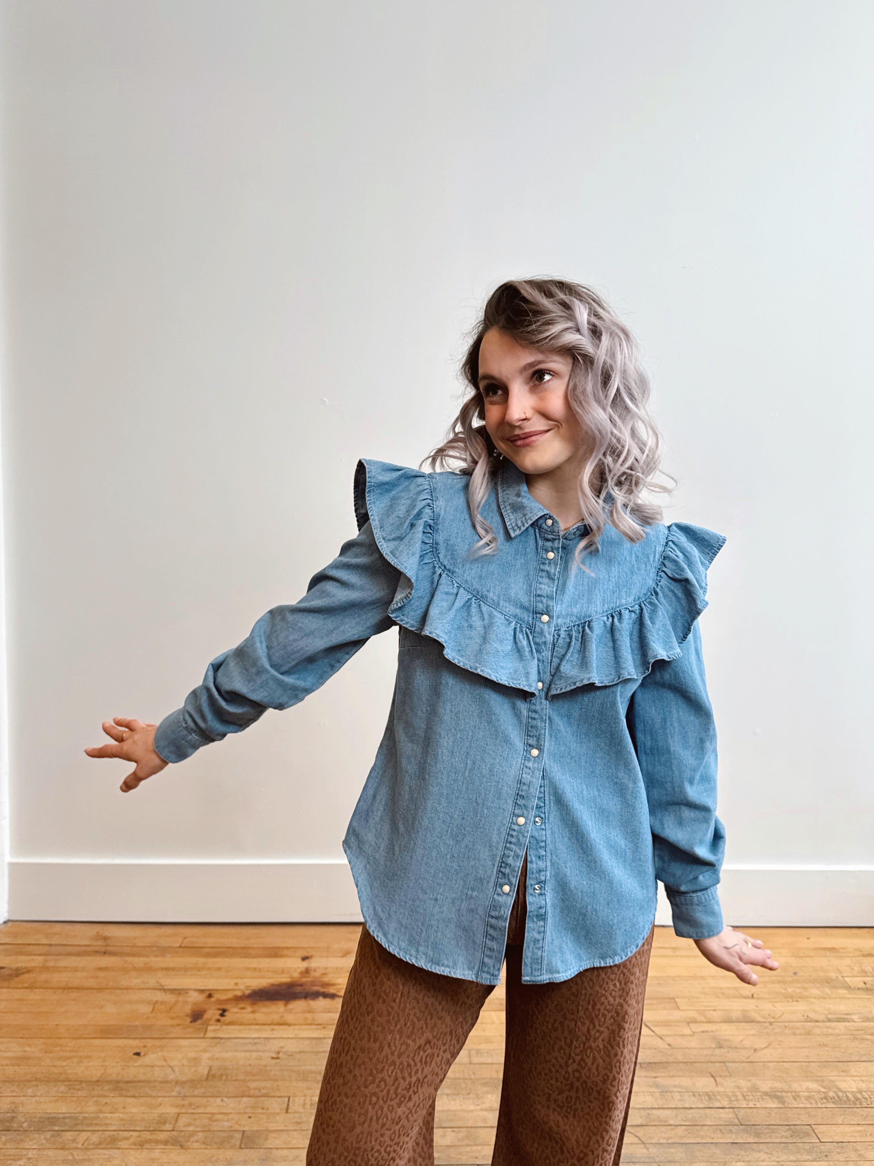 Muli Denim Top