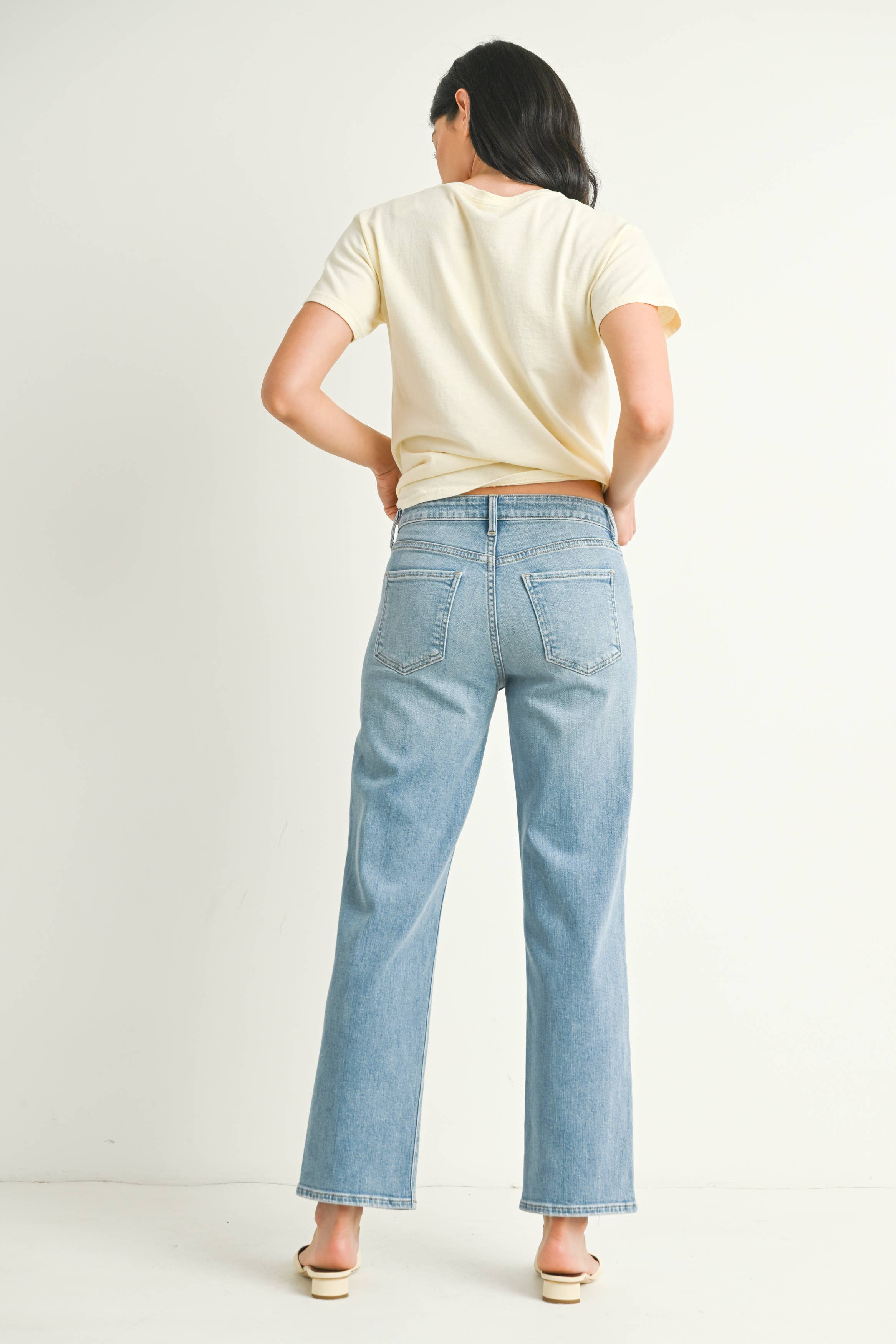 Stretchy Straight Jeans