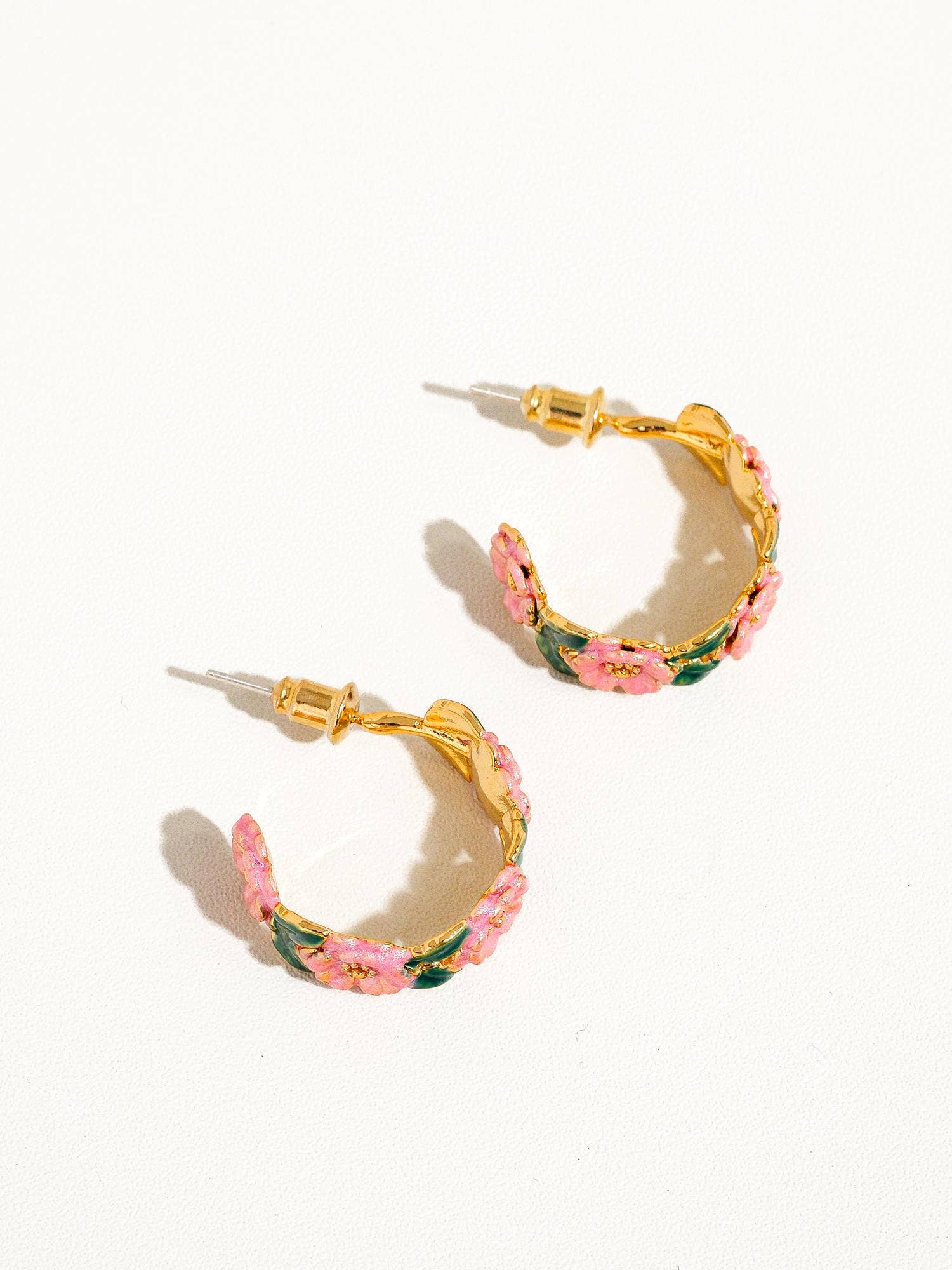 Jocelyn Floral Hoop Earring