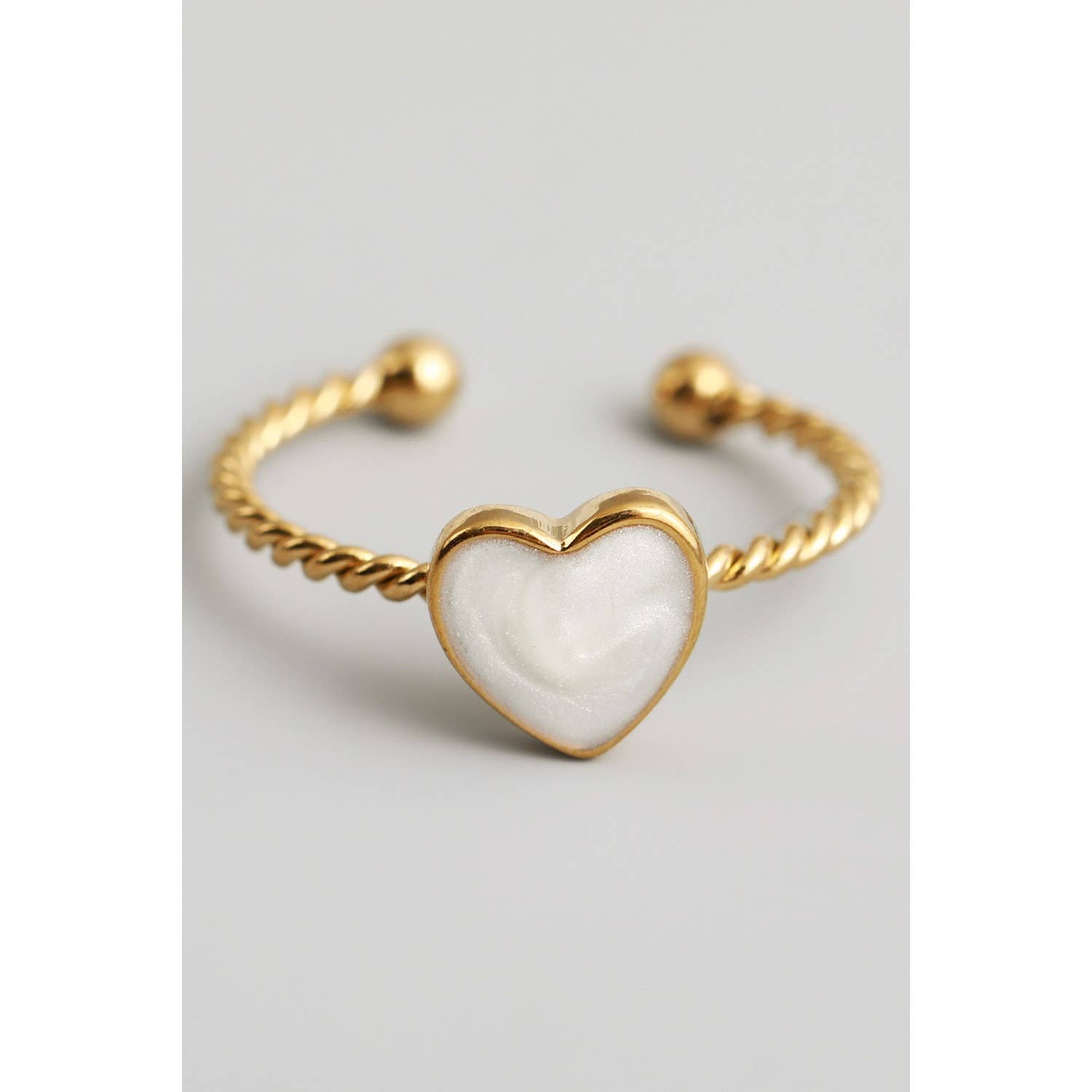 Enamel Heart Ring