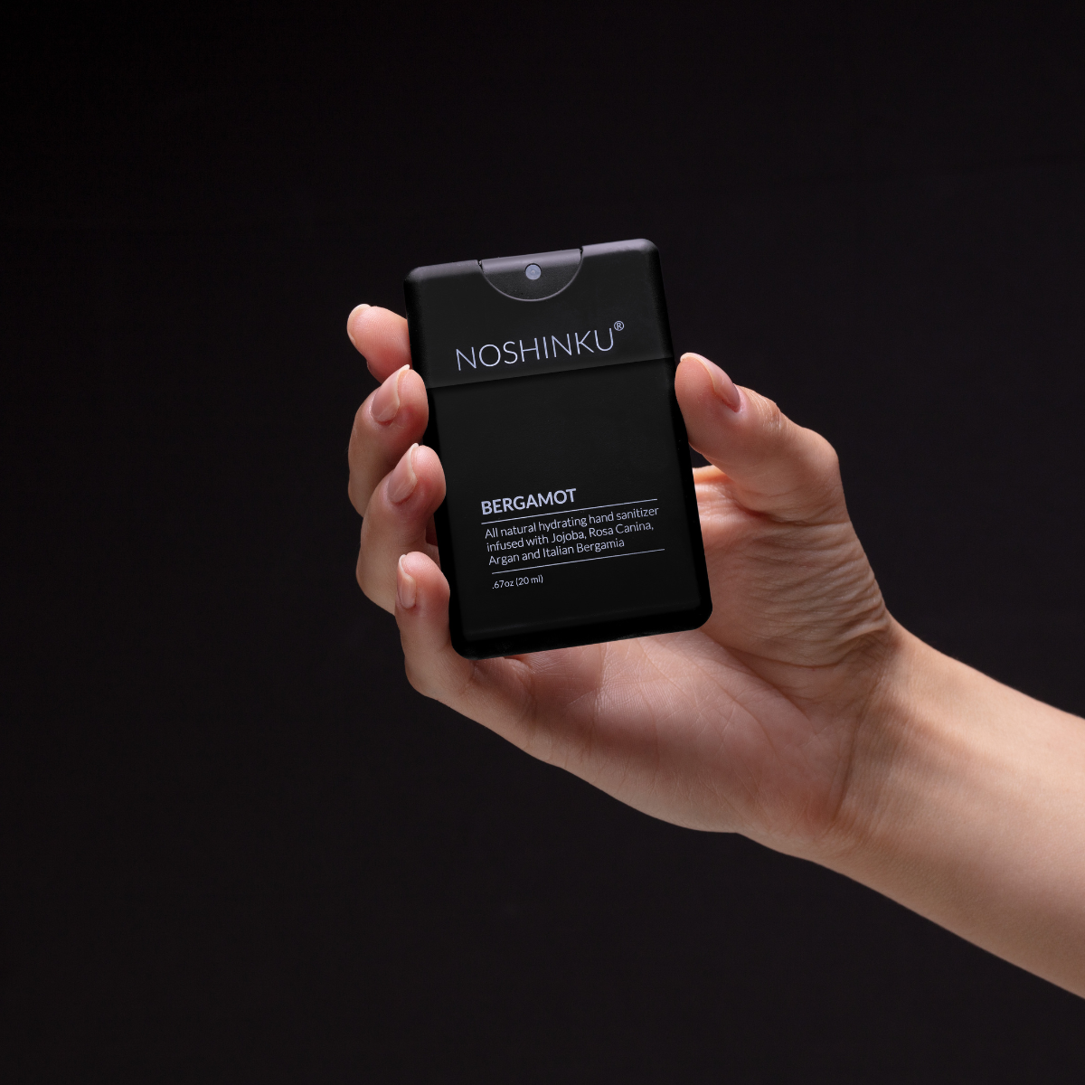 Refillable Bergamot Nourishing Pocket Hand Sanitizer