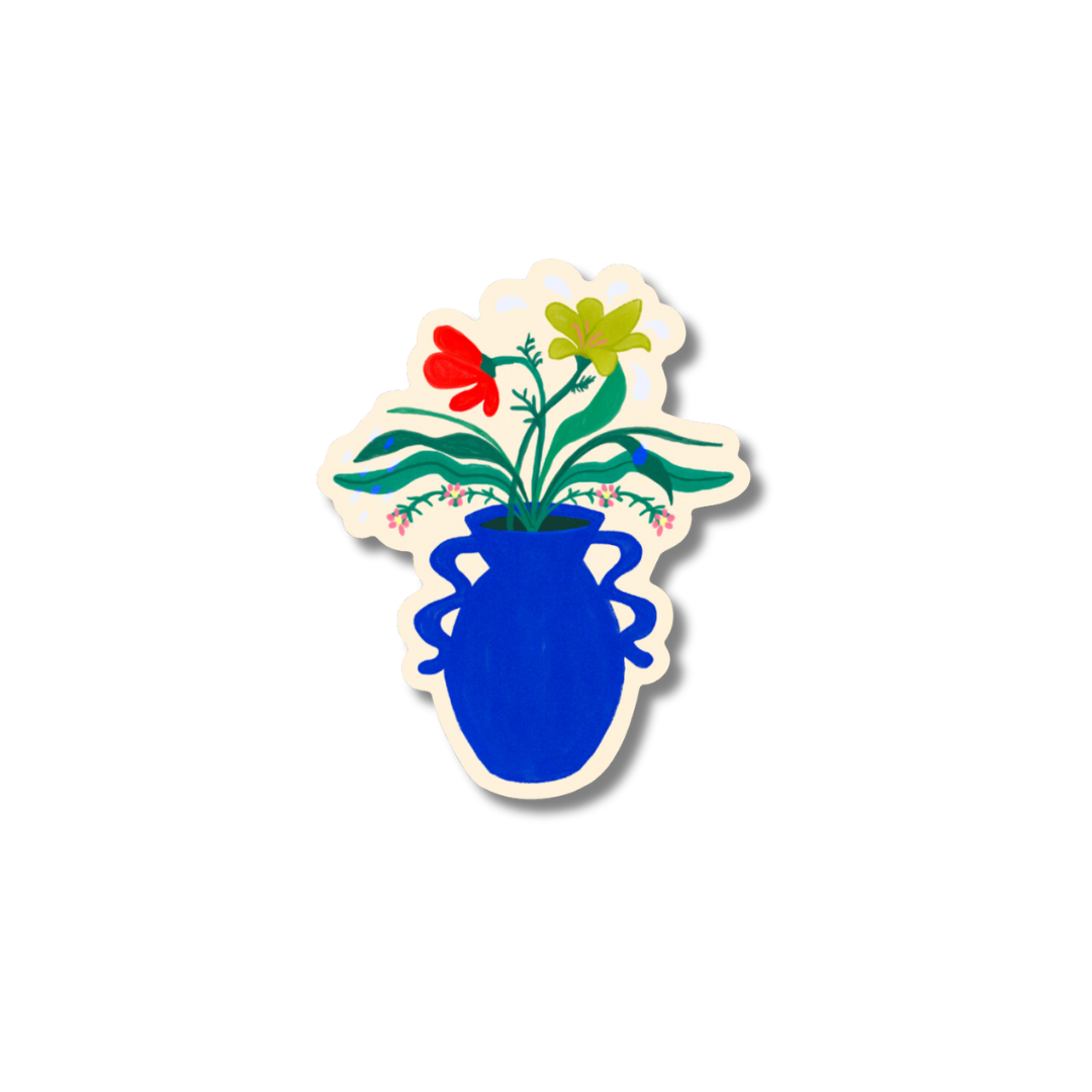 Vase of Flowers Sticker  