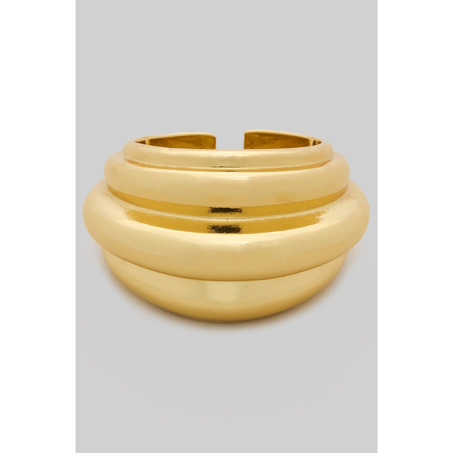 Brass Ripple Stack Ring