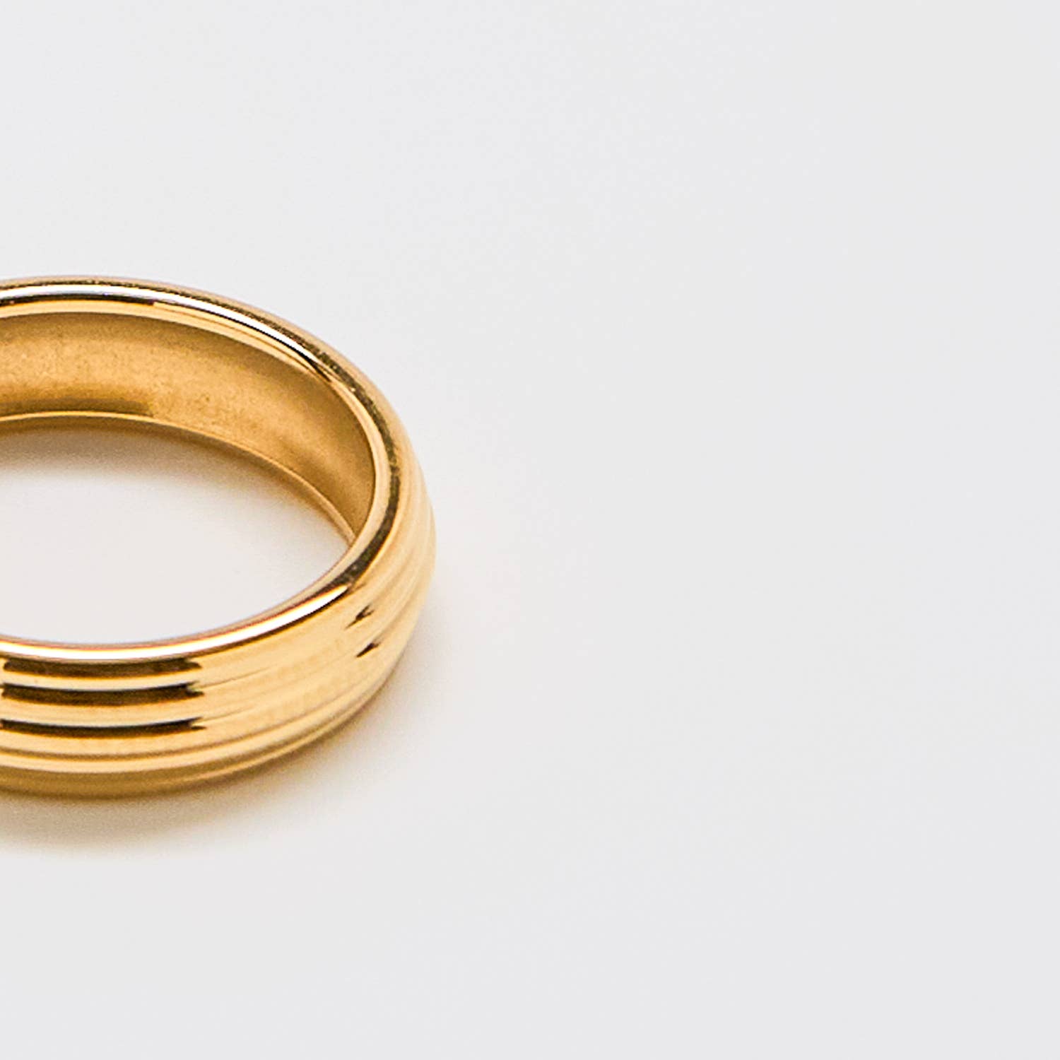 Gold Wide Layered Ring