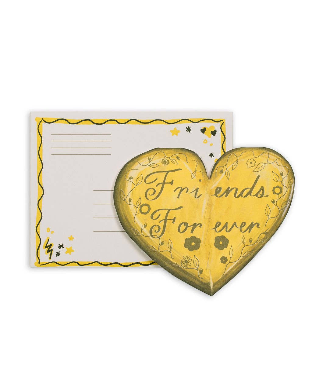 Friends Forever Heart Die Cut Card