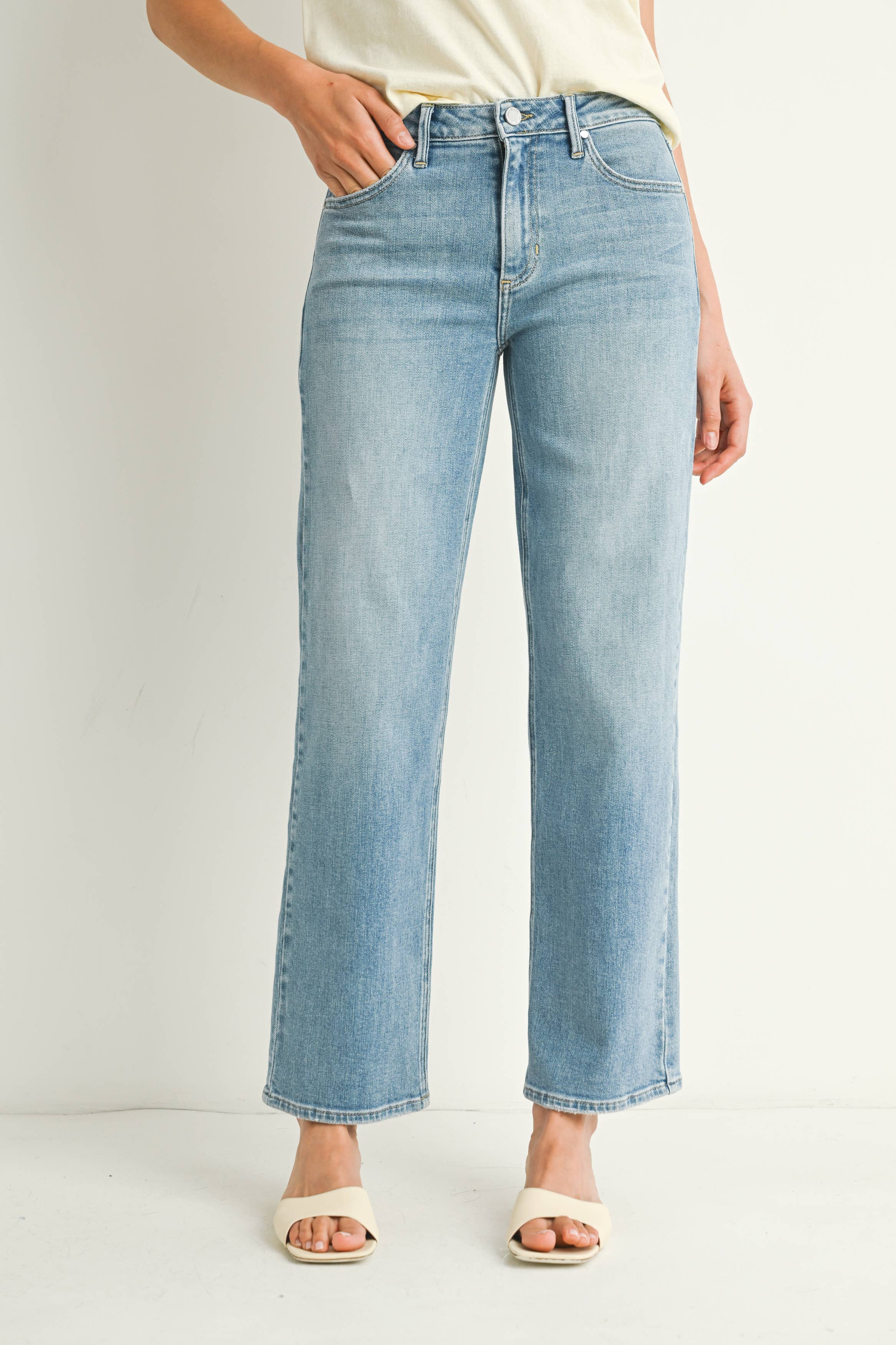 Stretchy Straight Jeans