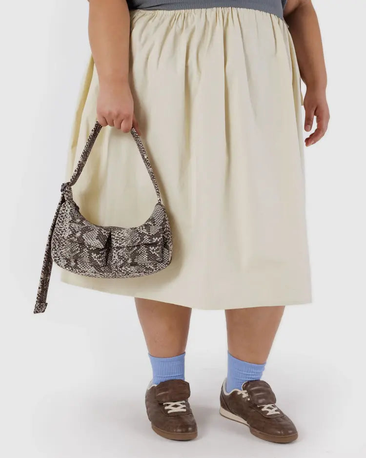 Baggu Cargo Shoulder Bag - Snakeskin