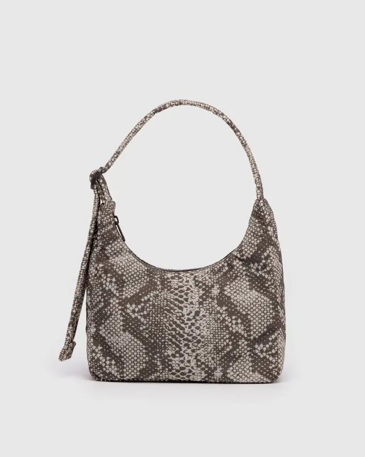 Baggu Mini Nylon Shoulder Bag - Snakeskin