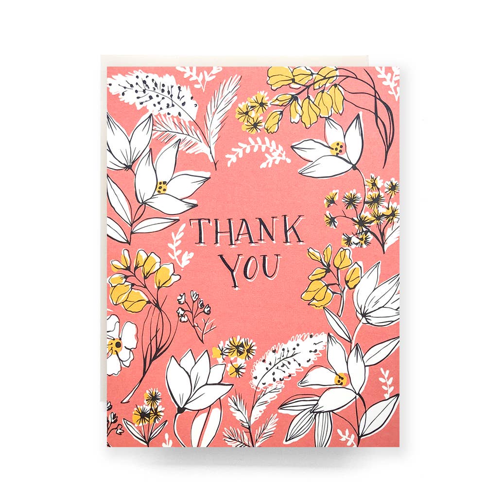 Floral Thank You Card - Proper